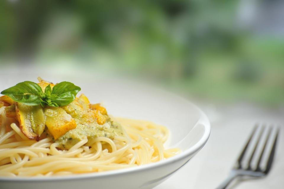 A simple bowl of pasta for a weeknight dinner